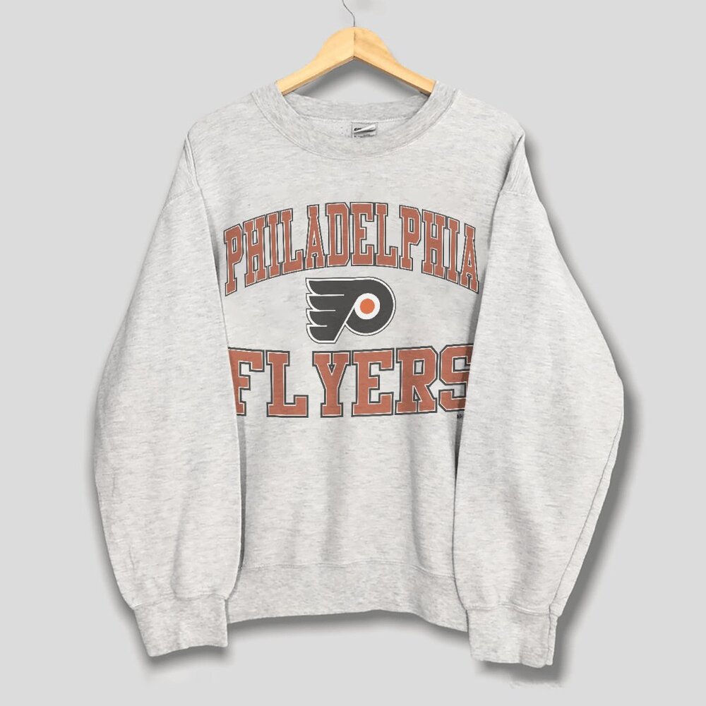Vintage 90s Philadelphia Flyers Ice Hockey Sweatshirt, NHL Flyers Shirt Tee